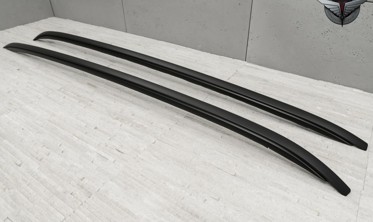 алюмінієві рейлінги на дах BMW X5 F15 чорні фото