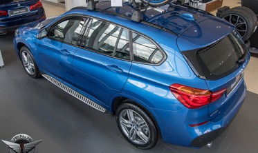 пороги (подножки боковые) BMW X1 F48 фото