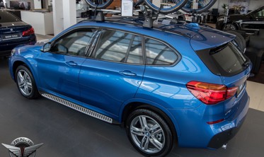 пороги (подножки боковые) BMW X1 F48 фото