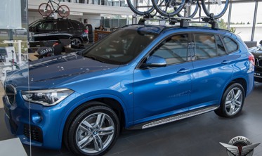 пороги (подножки боковые) BMW X1 F48 фото