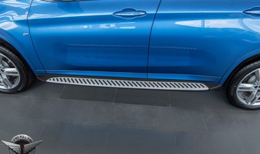 пороги (подножки боковые) BMW X1 F48 фото