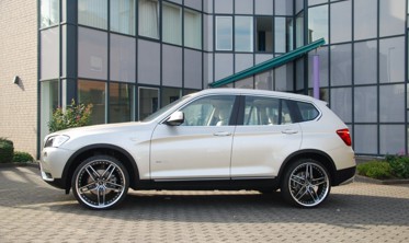 хром накладки на ручки дверей BMW X3 F25 фото
