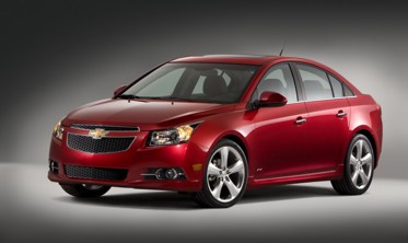 рамки протитуманок з діодами Chevrolet Cruze фото