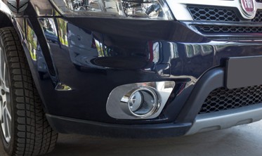 хром накладки противотуманок передних Dodge Journey фото