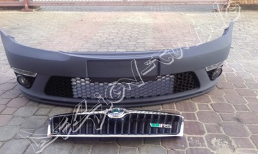 ! бампер передний Skoda Octavia II в стиле RS фото