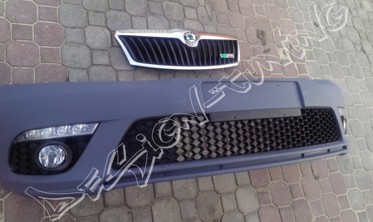 ! бампер передний Skoda Octavia II в стиле RS фото