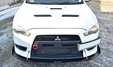 Racing дифузор переднього бампера Mitsubishi Lancer EVO X вер.1 фото