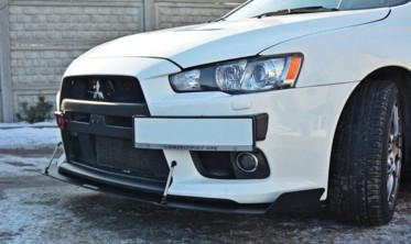 Racing дифузор переднього бампера Mitsubishi Lancer EVO X вер.1 фото