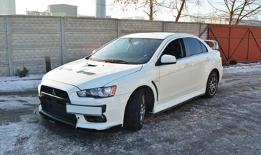 Racing дифузор переднього бампера Mitsubishi Lancer EVO X вер.1 фото