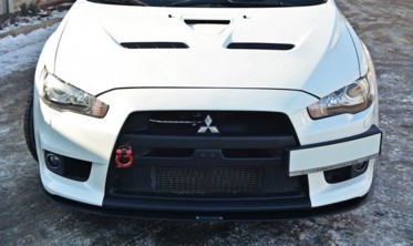 Дифузор Racing під передній бампер Mitsubishi Lancer EVO X вер.3 фото