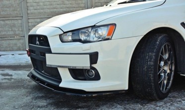 Дифузор переднього бампера Mitsubishi Lancer Evo X фото