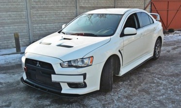 Дифузор переднього бампера Mitsubishi Lancer Evo X фото