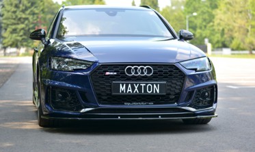 Тюнинговый диффузор переднего бампера Audi RS4 B9 вер.1 фото