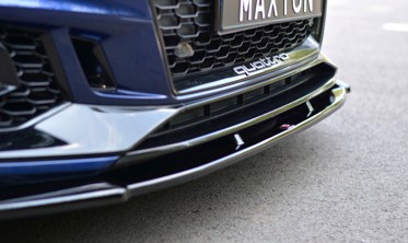 Тюнинговый диффузор переднего бампера Audi RS4 B9 вер.1 фото
