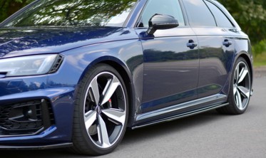 Бічні тюнінг дифузори порогів Audi RS4 B9 фото