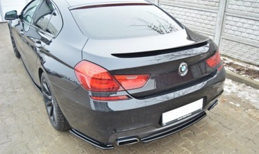Диффузор заднего бампера BMW 6 Gran Coupe F06 650i M-pack (с вертикальными ребрами) фото