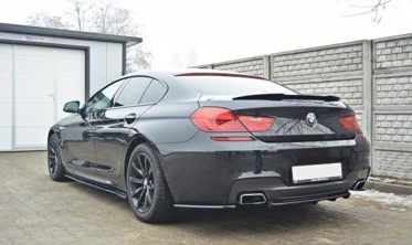 Диффузор заднего бампера BMW 6 Gran Coupe F06 650i M-pack (с вертикальными ребрами) фото