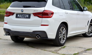 Боковые диффузоры заднего бампера BMW X3 G01 M-pack (M40d) фото