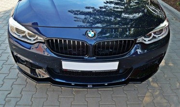 Тюнинговая накладка переднего бампера BMW 4 F32 / F36 / F33 M-pack вер.1 фото