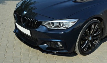 Тюнинговая накладка переднего бампера BMW 4 F32 / F36 / F33 M-pack вер.1 фото