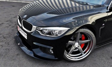 Диффузор переднего бампера BMW 4 F32 / F36 / F33 M-pack (GTS-Look) вер. 2 фото