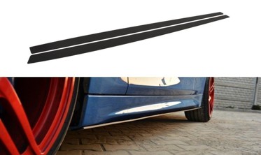 Боковые листвы под пороги Racing BMW 4 F32 M-pack фото