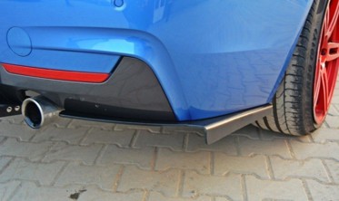Центральная и боковые накладки заднего бампера BMW 4 F32 M-pack фото