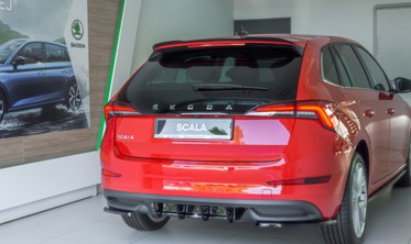 Бічні дифузори заднього бампера Skoda Scala фото