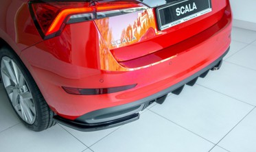 Бічні дифузори заднього бампера Skoda Scala фото