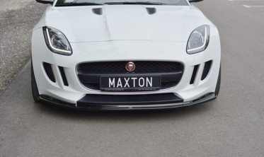 Передний диффузор бампера Jaguar F-Type вер.1 фото