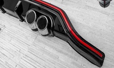 диффузор заднего бампера Honda JAZZ рестайл фото