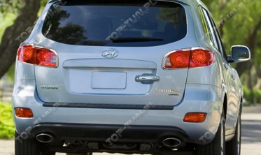 хром накладки на задние фонари Hyundai Santa Fe фото