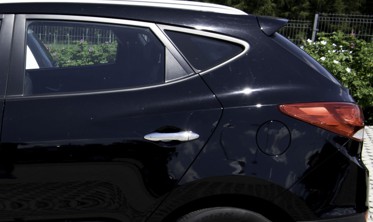 Хром накладки на ручки дверей Hyundai ix35 фото