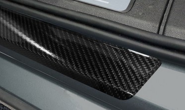 защитные накладки на пороги с загибом Volvo V60 II Carbon фото
