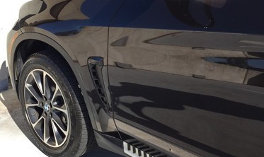 Вставки в крылья (жабры) BMW X5 F15 черные фото
