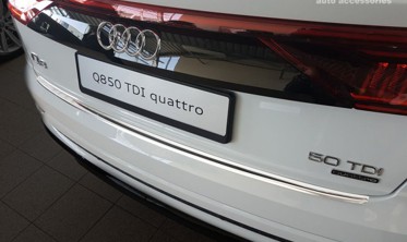 захисна накладка на бампер із загином AUDI Q8 (Stal) фото