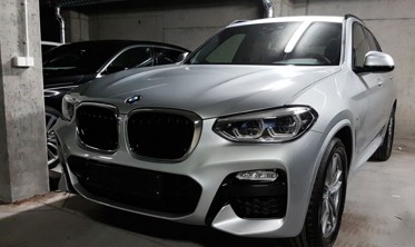 захисна накладка на бампер BMW X3 G01 чорна фото