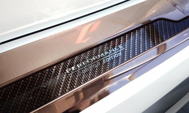 защитная накладка на бампер BMW X5 IV G-05 M-PAKIET карбон + сталь фото