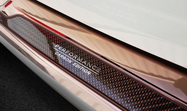 защитная накладка на бампер BMW serii 5 G31 Touring  сталь с карбоновой вставкой фото