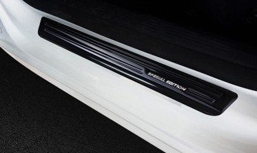 защитные накладки на пороги Peugeot 508 черные Stal фото