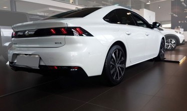 защитные накладки на пороги Peugeot 508 черные Stal фото