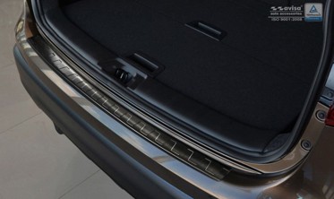 захисна накладка на бампер Nissan Qashqai чорна фото