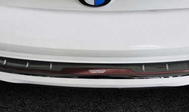 защитная накладка на бампер BMW X3 G01 сталь с карбоновой вставкой фото