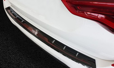 защитная накладка на бампер BMW X3 G01 сталь с карбоновой вставкой фото