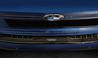защитная накладка на бампер BMW X1 F48 сталь с карбованой вставкой фото
