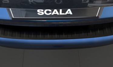 захисна накладка на бампер Skoda Scala чорна фото