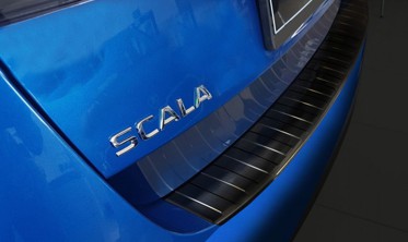 захисна накладка на бампер Skoda Scala чорна фото