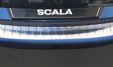 захисна накладка на бампер Skoda Scala (Stal) фото