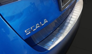 захисна накладка на бампер Skoda Scala (Stal) фото