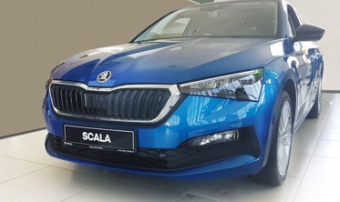 захисна накладка на бампер Skoda Scala (Stal) фото